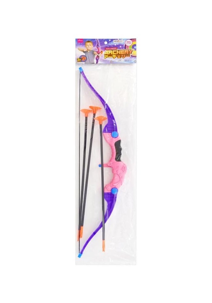 DAISO Archery Set | 65 cm Kidsâ€™ Bow and Arrow Toy | Safe Outdoor & Indoor Target Practice Playset - Image 2